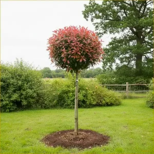 Fotinija na drevesu 'Carré Rouge' (≈150 cm) - Photinia x fraseri (v loncu)
